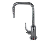 Hot Water Faucet with Contemporary Round Body & Industrial Lever Handle (90° Spout)